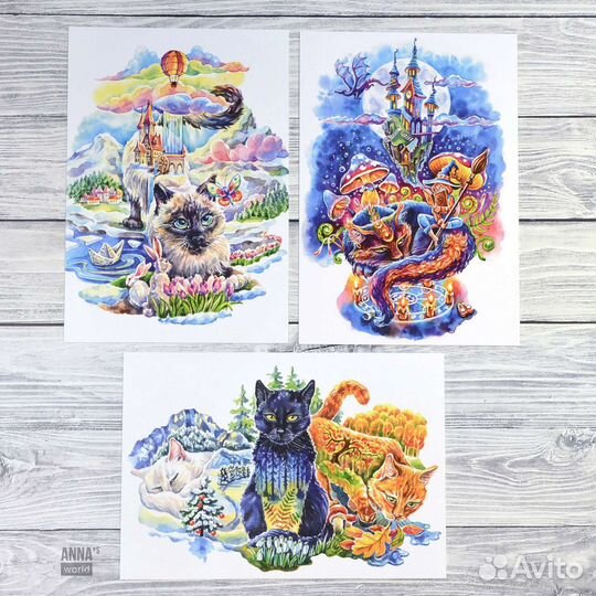 Набор открыток постеров 