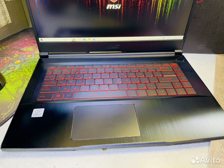 Ноутбук MSI i5-10200H+RTX3060 6Gb Как Новый