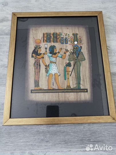 Картина на папирусе из Египта