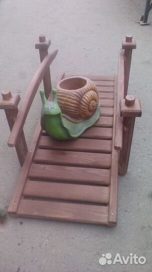 Мостик декоративный из дерева крашеный/ некрашеный