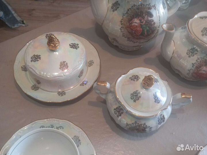 Чайно-кофейный сервиз 'Мадонна',kahla,GDR,на 6 пер