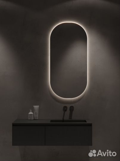 Зеркало настенное декоративное с подсветкой