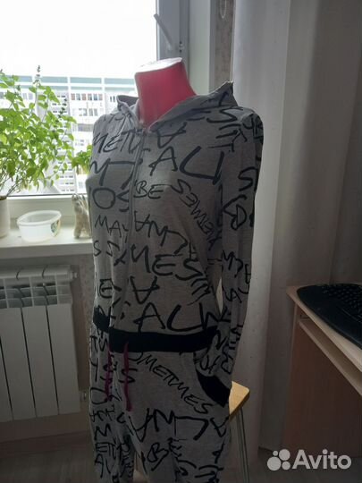 Трикотажный женский комбинезон