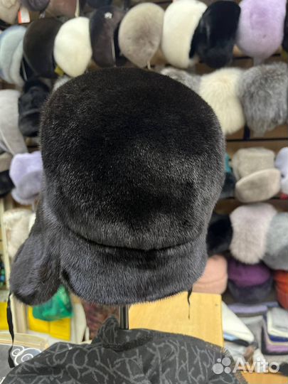 Шапка норковая ушанка