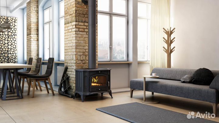 Печь-камин чугунный Kratki koza/K9/150