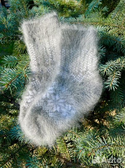 Носки теплые пуховые детские 18-19 см