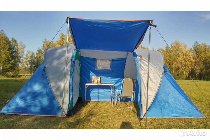 Палатка туристическая 4 местная с тамбуромart-1455