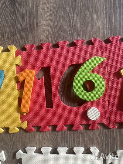 Развивающий коврик пазл обучение цифрам