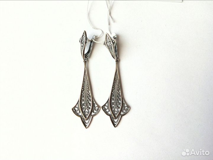 Серьги серебро 925