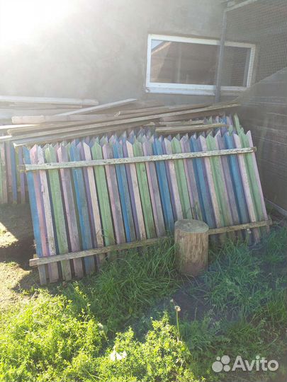 Деревянный забор бу