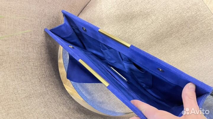 Сумка Zara натуральная замша клатч