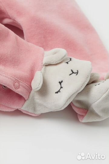 H&M новый флисовый комбинезон поддева 56