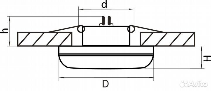 Светильник встраиваемый
