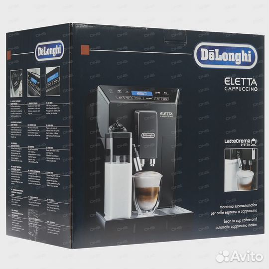 Новая Кофемашина DeLonghi ecam44.664.B Eletta