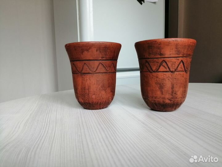 Кружка глиняная 2 шт