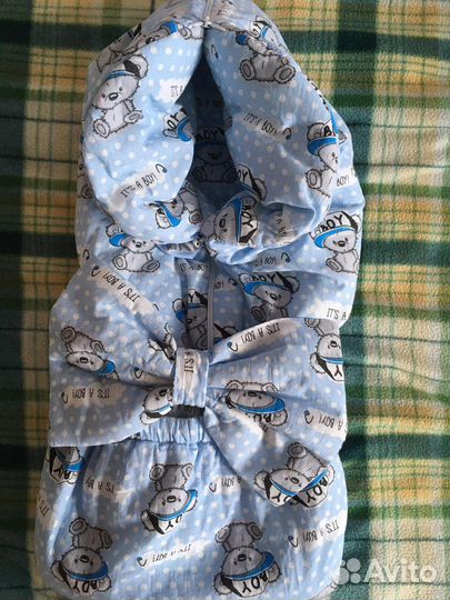 Конверт на выписку для мальчика осень