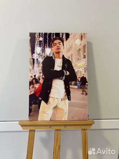 Портрет по фото на холсте