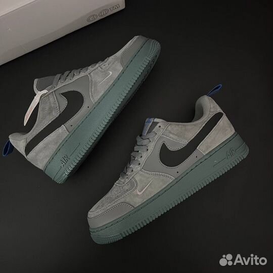 Кроссовки nike air force grey