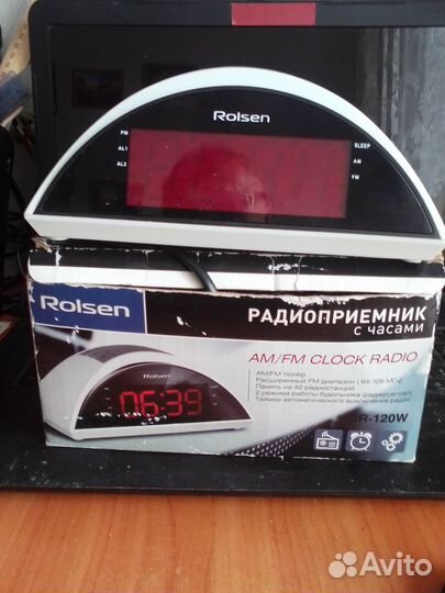Радиоприёмник фм\ам с часами