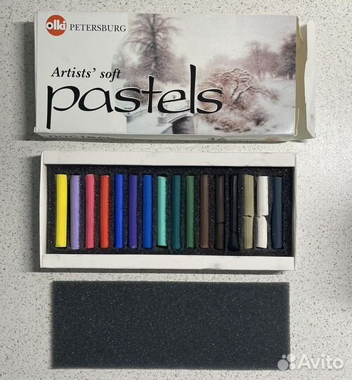 Пастель художественная olki 16 цветов Зима