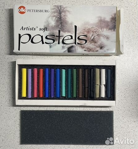 Пастель художественная olki 16 цветов Зима