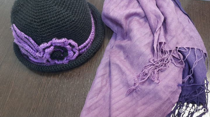 Шляпка вязанная ручной работы