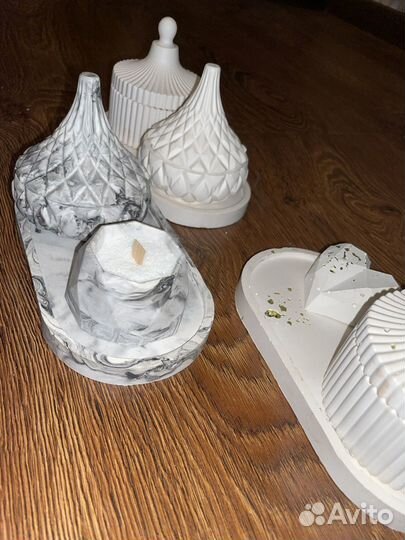 Гипсовая шкатулка