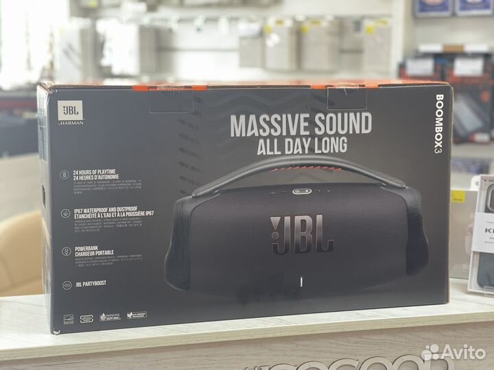 Колонка jbl boombox 3 / black / гарантия