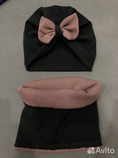 Шапка тюрбан и снуд