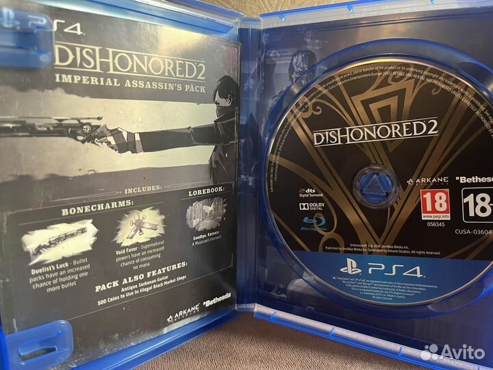 Игра для playstation ps4, dishonored 2