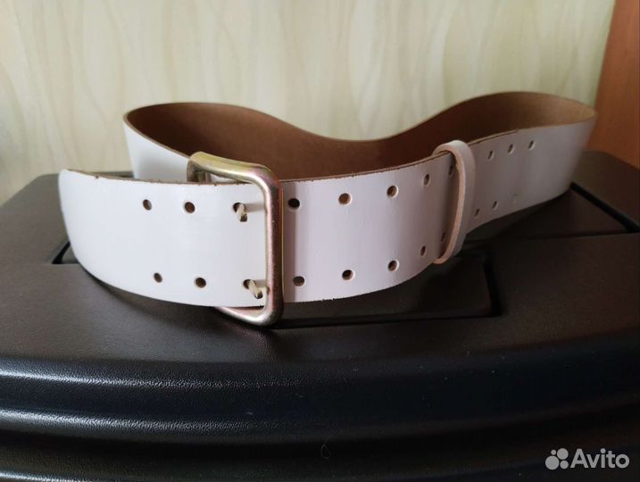 Ремень мужской белый