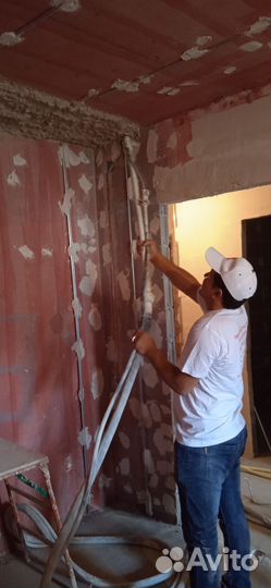 Штукатурка стен механическая машинная