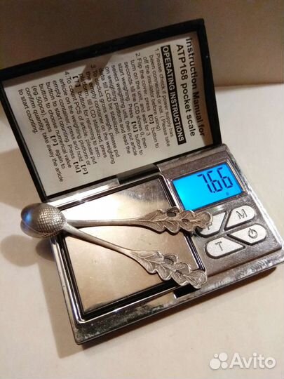 Ложечка для соли. Серебро