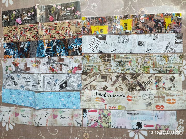 Фольга, стразы для ногтей, рукоделия