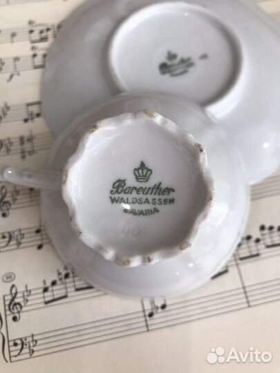 Винтаж, кофейная пара Bareuther Waldsassen