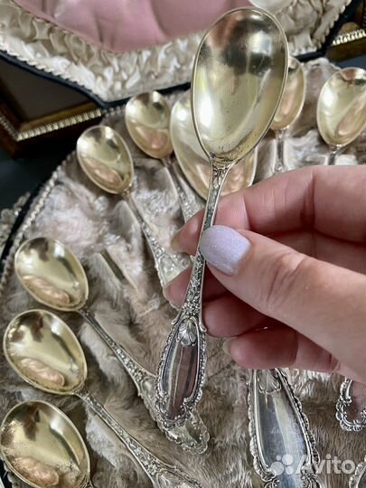 Серебряные ложки для мороженого