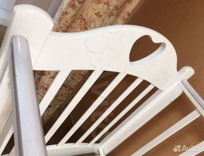 Кроватка детская Можга Любаша качалка+матрасик