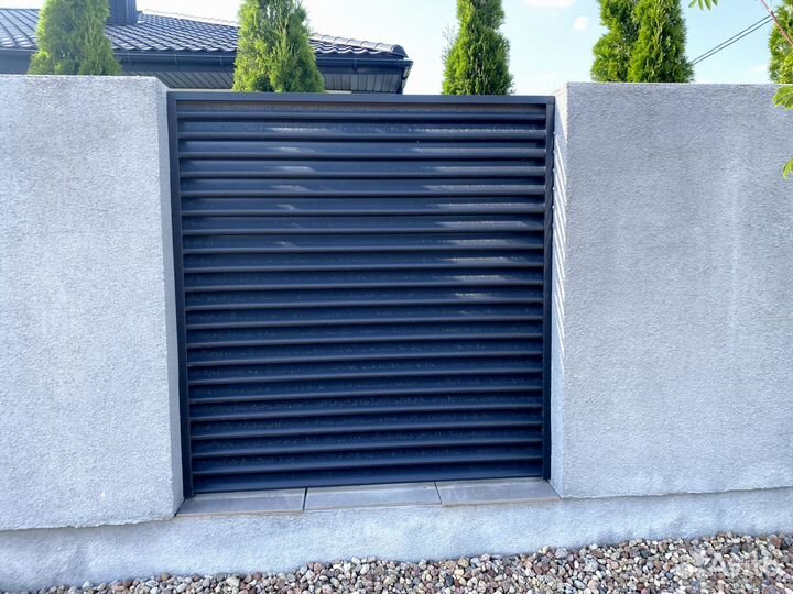 Забор жалюзи из ламелей под ключ