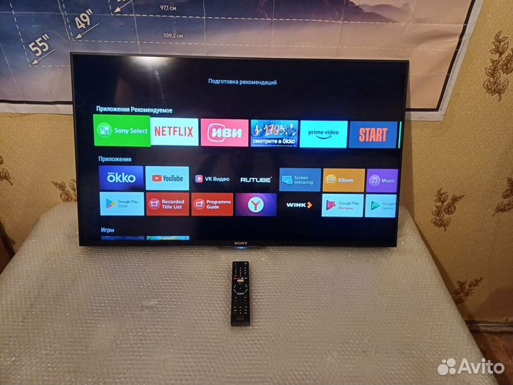 Sony KDL-43W805C Android SMART TV Wi-Fi 109см 3D