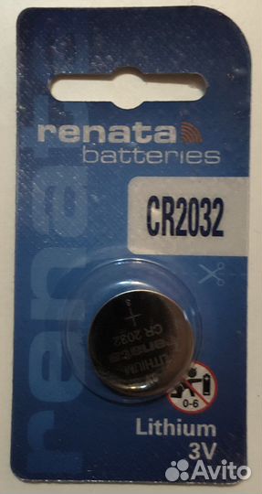 Литиевые батарейки renata