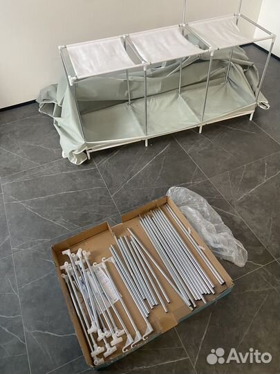 Складной каркасный тканевый шкаф