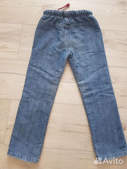 Джинсы утепленные для девочки 110