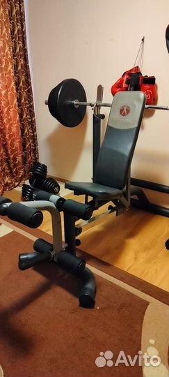 Скамья для жима и пресса, со стойками