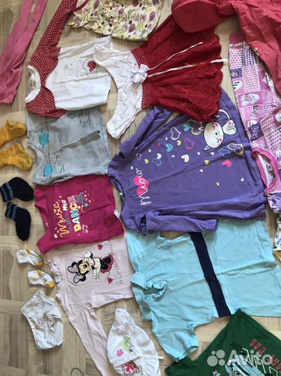 Большой пакет одежды для девочки 86-92