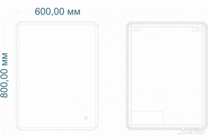 Зеркало с подсветкой Art&Max Parma 600x800 AM-Par