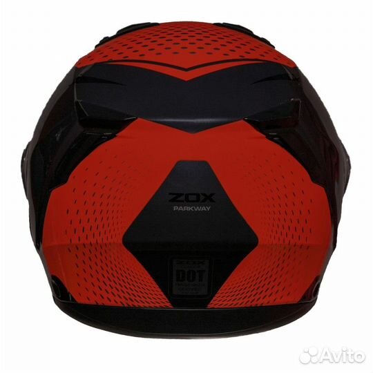 Шлем снегоходный ZOX Condor Parkway Black-Red (эп)