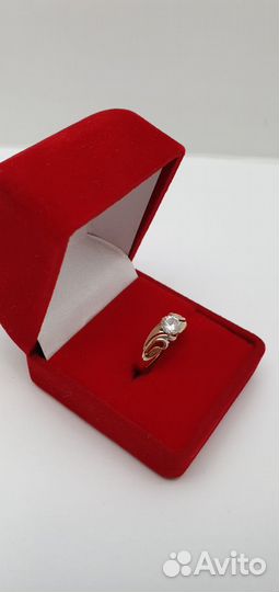Е.Ц. Кольцо с камнем, золото 585 (id 65577)