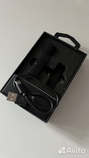 Петличный микрофон беспроводной для телефона