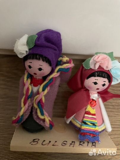 Кукла фигурки дерево Болгария национальный костюм