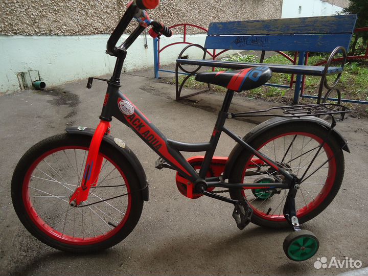 Детский велосипед black aqua